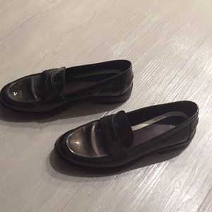 Johnston & Murphy patent leather loafers
